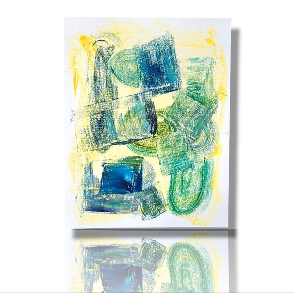 Original Monotype Oil Print "Gillian" on 11x14 Fine Art Paper - Picture 4 of 4